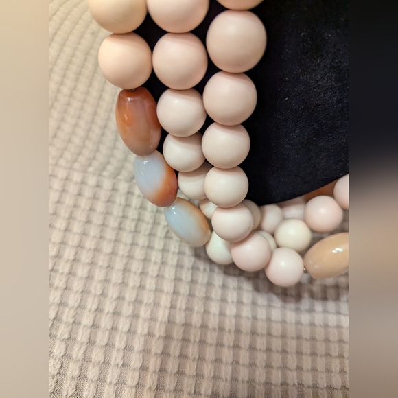 Triple Strand Statement Necklace EUC - Picture 3 of 5